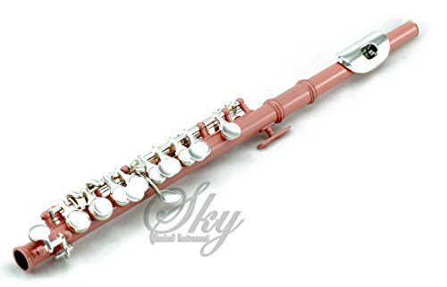 image for Sky Band Approved Velvet Pink Laquer with Silver Keys Piccolo Key of C