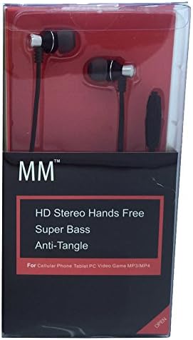 Mm In-Ear Headphones Hd Dynamic Stereo With Microphone Black