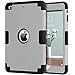iPad Mini 2 Case, iPad Mini Case, iPad Mini Case 3, BENTOBEN Shockproof Anti-Slip Silicone High Impact Resistant Hybrid Three Layer Protective iPad Case for iPad Mini 1/2/3 with Retina, Gray/Black