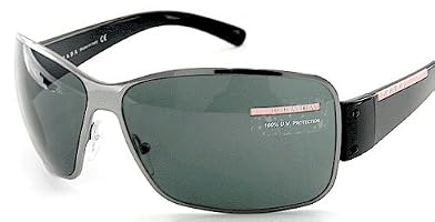 New AUTHENTIC PRADA SPORT SPS 56G SPS56G 5AV-1A1 SUNGLASSES Gray