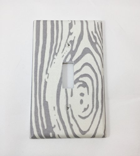 Wood Grain Fabric Covered Single Light Switch cover / Switch Plate / Kid's Bedroom / Nursery Decor / Baby Shower Gift / Home Decor / Lighting / Wall Art / Tree