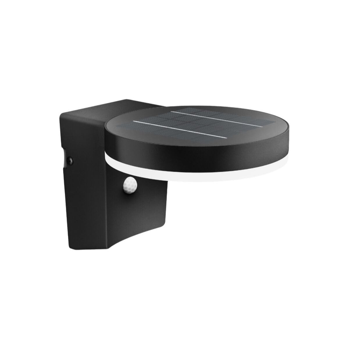Philips Lighting Zonal UltraEfficient Outdoor Solar wall Light, Round, 1.3W, 3000K, Black, Motion Sensor, IP44 Weatherproof