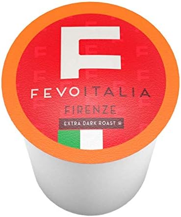 Fevo Italia Coffee Pods, Firenze, Compatible with 2.0 K-Cup Brewers, 100 Count