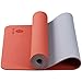 WWWW pido TPE Yoga Mat ECO Friendly SGS Certified Non Slip Yoga Mat with Carring Strap and Bag,72″x24″ Thichness 1/4″ for Yoga Pilates Fitness Exercise(Orange + Grey)thumb 4