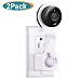 Nest Cam AC Outlet Mount, Aotnex 360 Degree Swivel Wall Mount Bracket for Nest Cam Indoor and Drop Cam Pro, No More Messy Wires and Drilling (2 Pack, White)