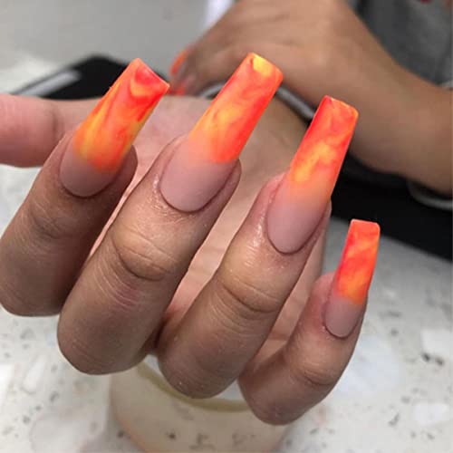 Long Coffin Nail Tips BTArtbox 2 in 1 XCoat Tips with Tip Primer