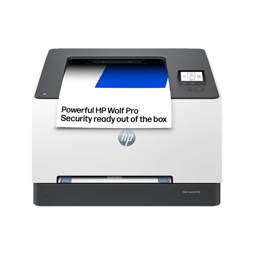 HP LaserJet Pro 3202dw Laser Printer | Colour | Printer for Small Medium Business | Wireless | 2-Sided Printing | Print from phone or tablet | Front USB port | TerraJet Cartridge