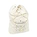 HBlife Laundry Bag Backpack Spacious Drawstring Cotton Canvas with Strong Adjustable Shoulder Straps Washing Storage Organizer Travel Bag