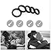 Silicone Penis Rings for Erection Enhancing - Adorime Premium Training Cock Ring for Men’s Sexual Life and Stamina Prolonging, Male Sex Toys for Couples (5 Rings Set)