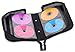 Blue Donuts Durable 120 CD/DVD Black Carrying Case w/Handle and Outer Pocket