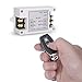 DC 12V LED Heavy Duty 30A Latching Function Single Channel Remote Control Wireless On Off Switch Controller Set - Remote Wireless Receiver Handles Up to 350W on Low Voltage DC 12 Volt Sleek Black FOB