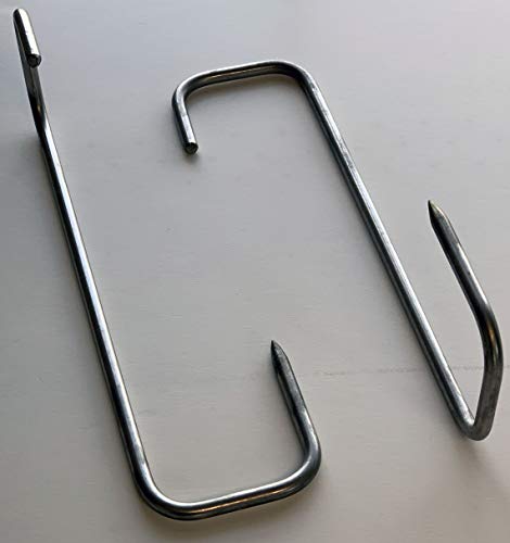 Stainless Smoker BBQ Meat Hooks, Pack Of 2 MADE IN USA (9