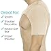 Vive Shoulder Brace - Rotator Cuff Compression Support - Men, Women, Left, Right Arm Injury Prevention Stabilizer Sleeve Wrap - Immobilizer for Dislocated AC Joint, Labrum Tear Pain (Beige, Single)