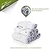 San Francisco Baby Bamboo Rayon Washcloths for Newborn - Soft, Absorbent, 6-Piece, White
