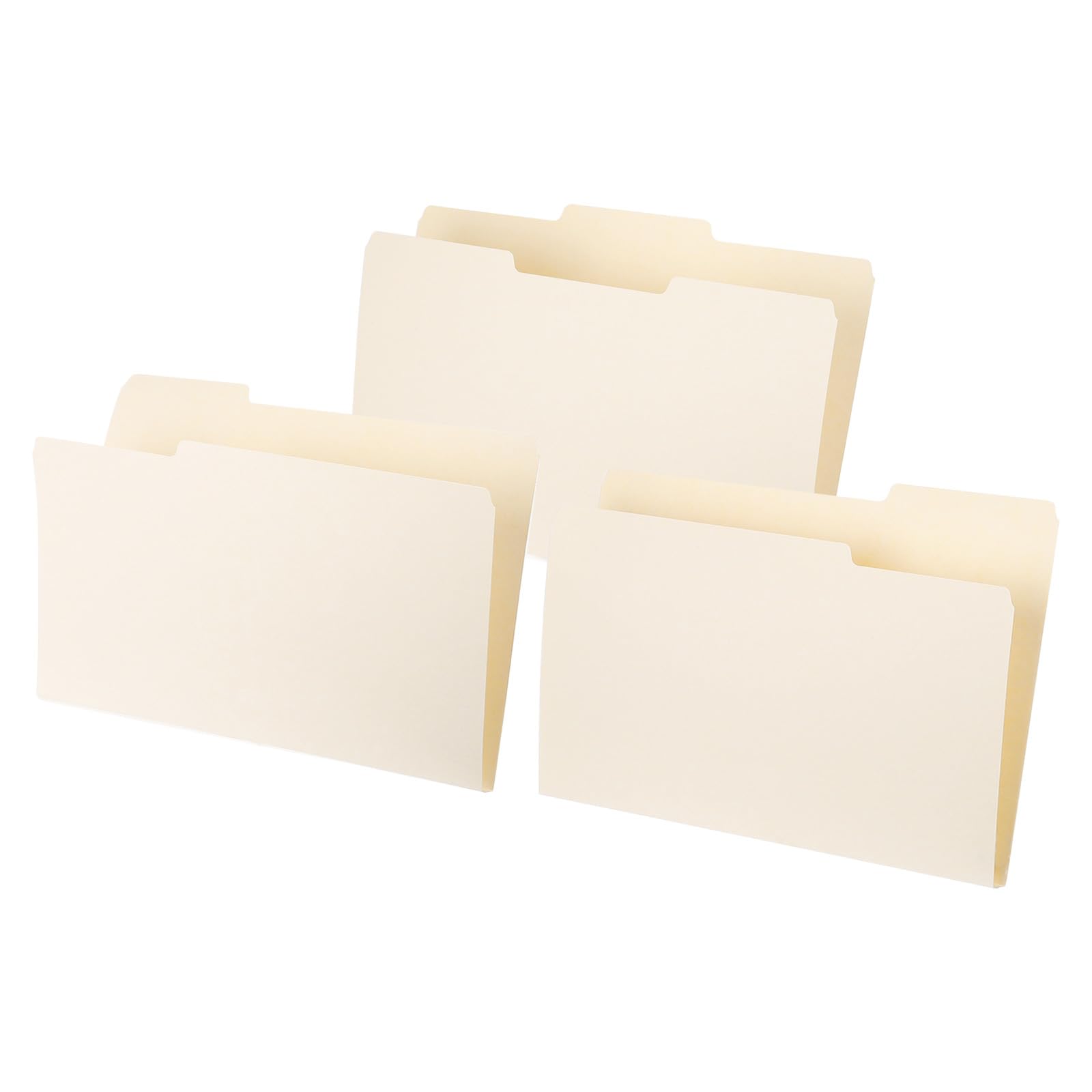 PATIKIL 50pcs Manilla Folders, Manila File Folders Legal Size Manila Folders 1/3 Cut Paper Organizer Bulk for Classroom Home Office Paperwork 8.5 x 14 Inch, Tab in Left, Middle,Right