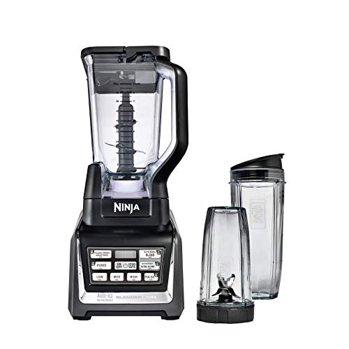 Ninja BL641C Nutri Ninja| Ninja Blender Duo with Auto-iQ, Small, Black