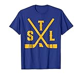 Vintage St. Louis Ice Hockey Sticks State Outline Shirt