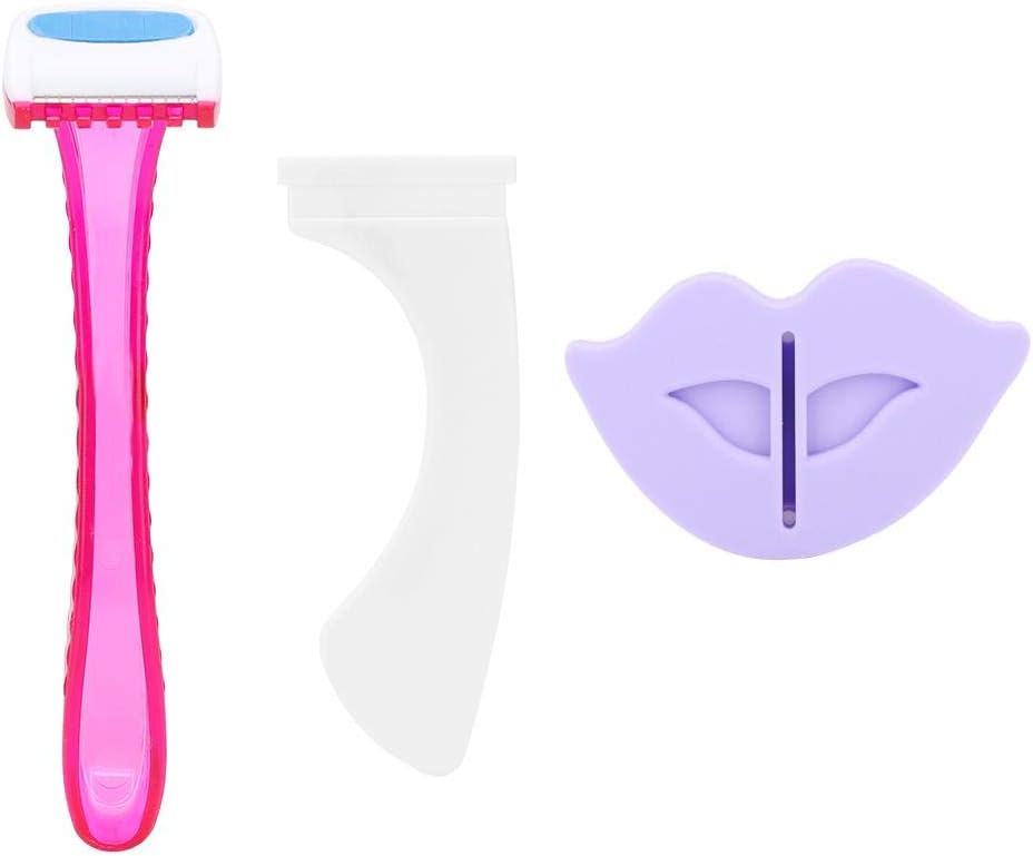 Qinlorgo Privates Shaving Stencil,Bikini Private Shaving Stencil Bikini Privates Intimate Hair Removal Template(Beautiful Lips)