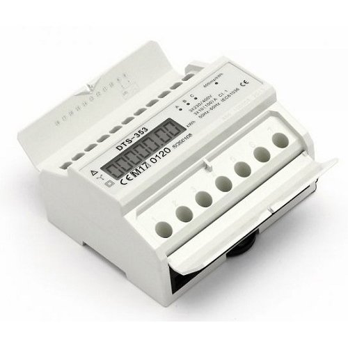 THREEPHASE WATTMETER ENERGY METER RAIL MOUNT kW AC 220/230V POWER CURRENT ZS2il mount S0-Cut surface kWh ZS2