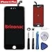 For Black iPhone 6 Plus Screen Replacement 5.5 inch Retian LCD Touch Screen Digitizer Fram Assembly Full Set with Tools + Instructions by Brinonac