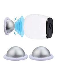 Haoyou Mount Soporte de pared para Arlo Pro Arlo cámara Arlo Go Arlo Pro 2 soporte de pared de seguridad magnético (2 unidades), color plateado