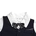 Baby Boy's Jumpsuit Romper 3Pcs Newborn Gentleman Formal Tuxedo Suit Outfit Set