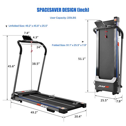 FYC Foldable Treadmills for Home Electric Treadmill Running Machine for