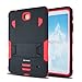 Samsung Galaxy Tab 4 7 inch case, iRhino BLACK-RED Heavy Duty rugged Dual Layer Hybrid Case cover with Build In Kickstand Protective Case cover For Samsung galaxy Tab 4 7 inch T230 Tablet case cover