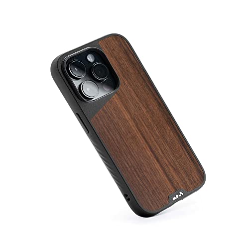 Mous Case for iPhone 14 Pro Max Protective Walnut Limitless  Fully MagSafe Compatible Real Wood iPhone 14 Pro Max Case Shockproof in 