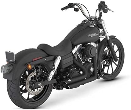 Exhaust Mufflers Shortshots Staggered Vance & Hines Black x Harley Davidson Dyna, Street Bob FXDB, Low Ride FXDL, Fat Bob FXDF, Wide Glide FXDWG, Super Glide FXD, Switchback FLD FROM 2006 TO 2011