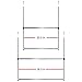 Oceanstar ACR1538C 2-Tier Portable Adjustable Rod Closet Hanger, Chrome