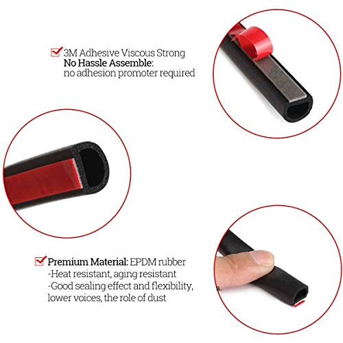 XTechnor Tesla Model 3 Door Seal Kit Soundproof Strip Weather Stripping