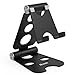 Adjustable Cell Phone Stand, iKsee Smartphone Tablet Stand, Dual Foldable Phone Holder, Cradle for iPhone 12 11 Pro XS Max 8 X 7 6 6s Plus 5 5s 5c Tablet E-Reader(4-13