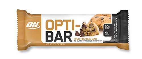 Optimum Nutrition Opti-Bar Protein Bar, Chocolate Chip Cookie Dough, 12 Count