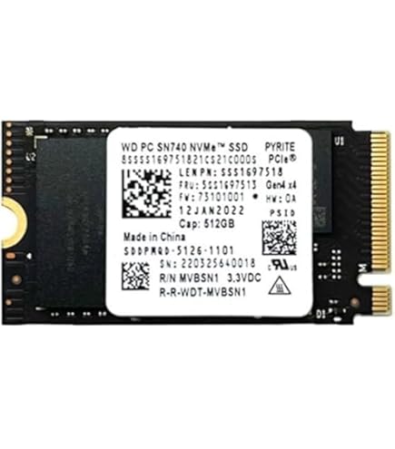 Amazon.com: WD SN740 Black 512GB M.2 2242 42mm PCIe Gen 4 x4 TLC