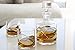 Antoni Barcelona Whiskey Bourbon Crystal Glasses 12Oz SET 2 Gold Line Hand Painted Mouth Blown Crystal Unique Stunning Presents for Dad Father's Men's Retirement Birthday's Scotch Old Fashioned Glass