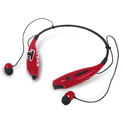 Prime Brands Group NFL Atlanta Falcons Bluetooth Headphones Wireless Neckband Headset Stereo Earbuds with Microphone (Atlanta Falcons)