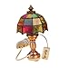 goldblue 1/12 Dollhouse Miniature Shape Lampshade LED Desk Lamp Light