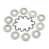Hicello 10Pcs Clutch Drum Washer E-Clip Kit for STIHL 017 018 021 023 025 MS170 MS180 MS230 MS210 MS250 9460 624 0801/0000 958 1022