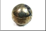 Jet Natural Pyrite 45-50 mm Ball Sphere Gemstone A+ Hand Carved Crystal Altar Healing Devotional Focus Spiritual Chakra Cleansing Metaphysical