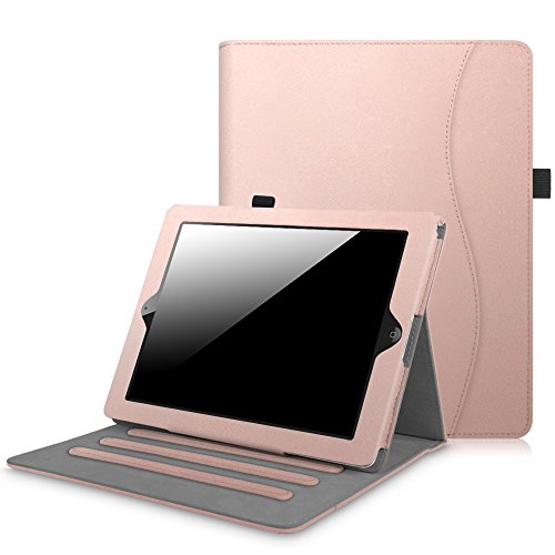 Fintie iPad 2/3/4 Case [Corner Protection] - [Multi-Angle Viewing] Folio Smart Stand Cover with Pocket, Auto Sleep/Wake for Apple iPad 2, iPad 3 & iPad 4th Gen with Retina Display, Rose Gold