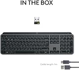 Logitech MX Keys S Graphite Wireless Keyboard Bluetooth Backlit Programmable view 10