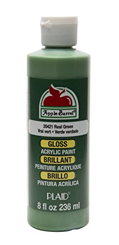 Apple Barrel Gloss Acrylic Paint in Assorted Colors (8 oz), K20421 Gloss Real Green