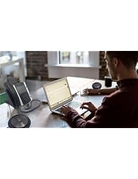 Jabra Speak 710 manos libres (Wireless) Bundle W Cargador de pared   Bluetooth, USB, PC Mac   compatible con UC, softphones, Smartphones, Tablet, PC   Microsoft Certified, Skype, Cisco, Avaya # 7710   309 B