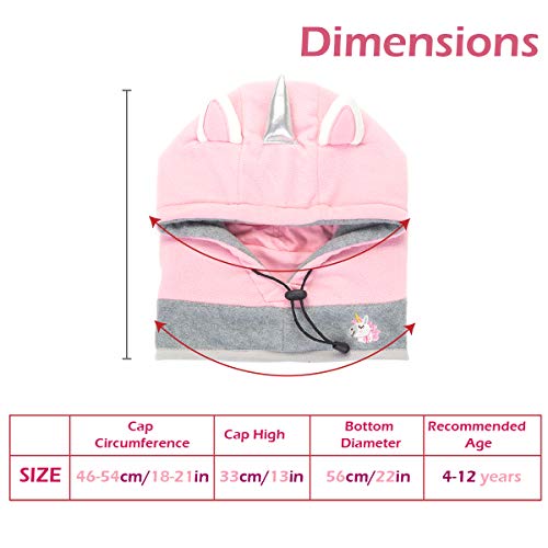 TRIWONDER Kids Balaclava Face Mask Fleece Ski Mask Neck Warmer Nose