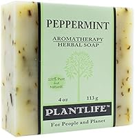 Peppermint 100% Pure & Natural Aromatherapy Herbal Soap- 4 oz (113g)