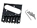 Dopro Black Vintage Tele Ashtray Electric Guitar Bridge with Barrel 6 Saddles for Telecaster