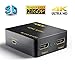 HDMI Splitter,Musou 4K/2K HDMI Switch Powered Splitter 1X2 Signal Distributor 1 in 2 Out with 1080P and 3D Compatibility - Version 1.4a