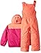 Columbia Kid's Double Flake Set Outerwear, Deep Blush, Hot Coral, 2T