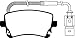 EBC Brakes Redstuff 3000 Series Sport Brake Pad Set DP31470C to Fit VOLKSWAGEN,AUDI